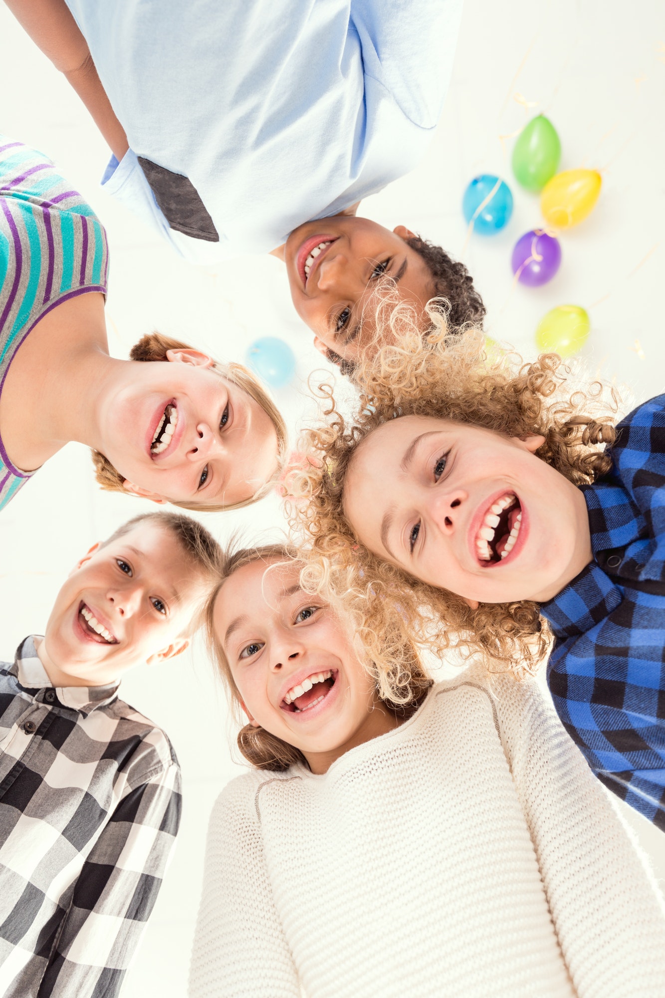 Children standing in circle